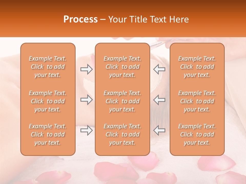 A Woman Getting A Facial Mask On Her Face PowerPoint Template