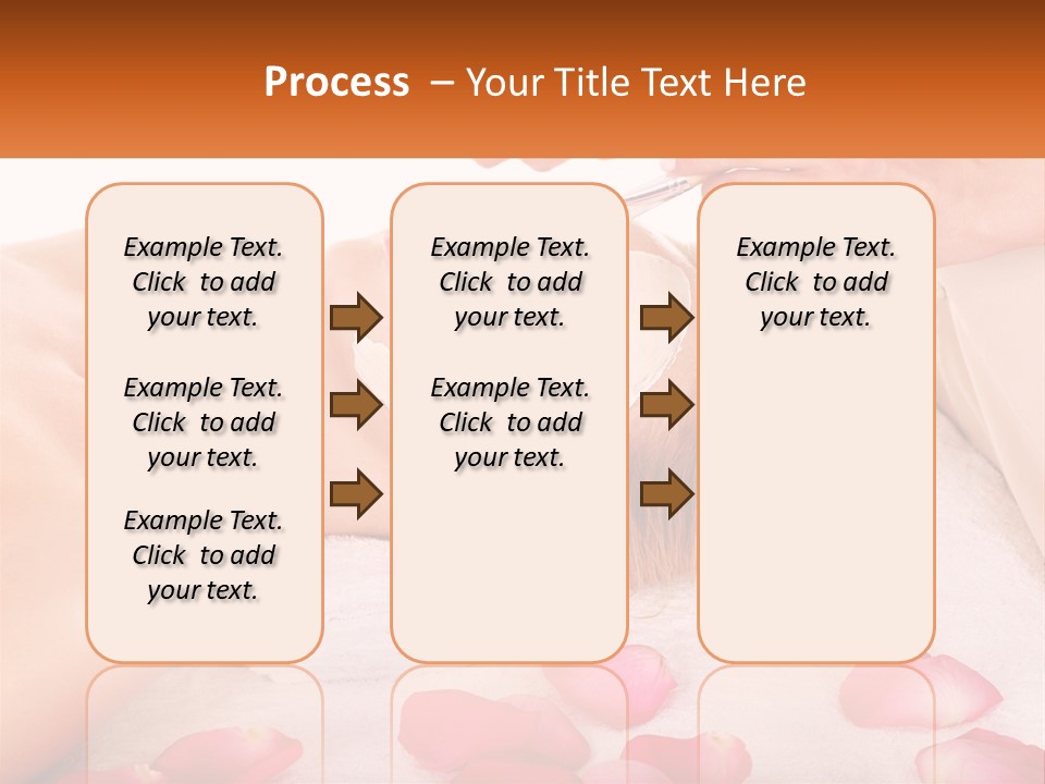 A Woman Getting A Facial Mask On Her Face PowerPoint Template