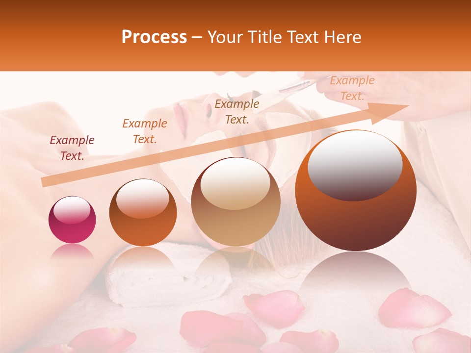 A Woman Getting A Facial Mask On Her Face PowerPoint Template