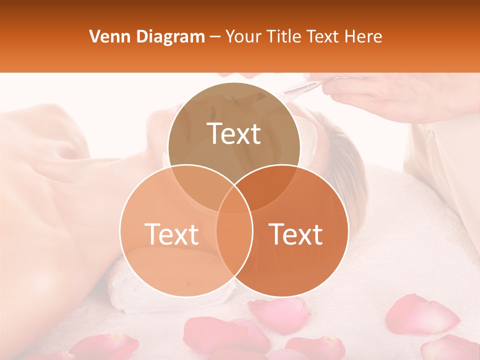 A Woman Getting A Facial Mask On Her Face PowerPoint Template