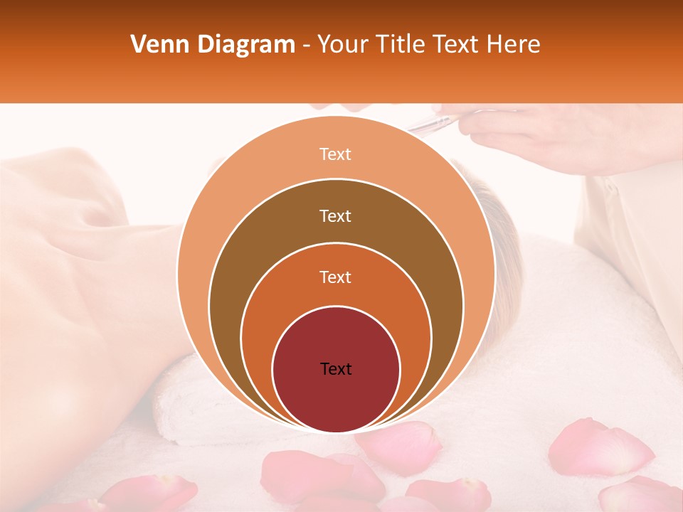 A Woman Getting A Facial Mask On Her Face PowerPoint Template