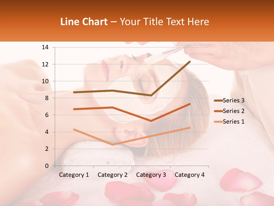 A Woman Getting A Facial Mask On Her Face PowerPoint Template
