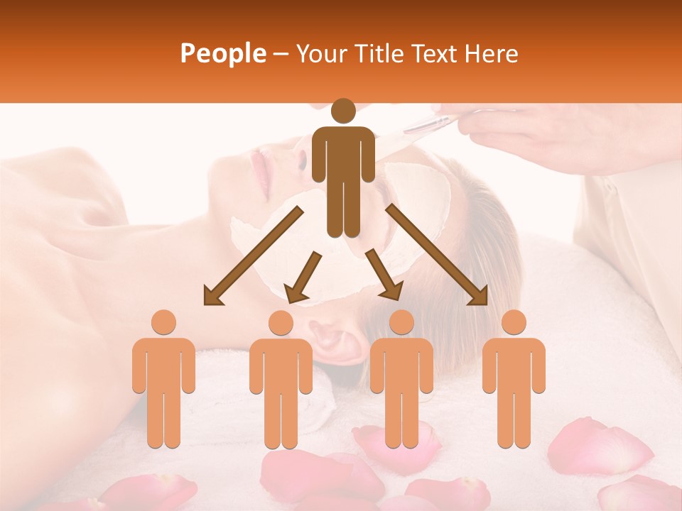 A Woman Getting A Facial Mask On Her Face PowerPoint Template