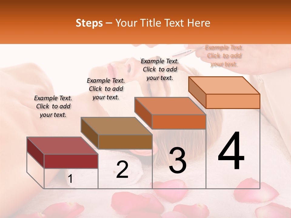 A Woman Getting A Facial Mask On Her Face PowerPoint Template