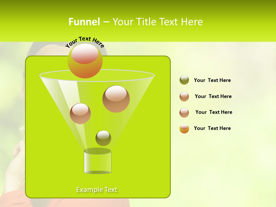 A Woman Is Smiling With Her Hand On Her Chin PowerPoint Template