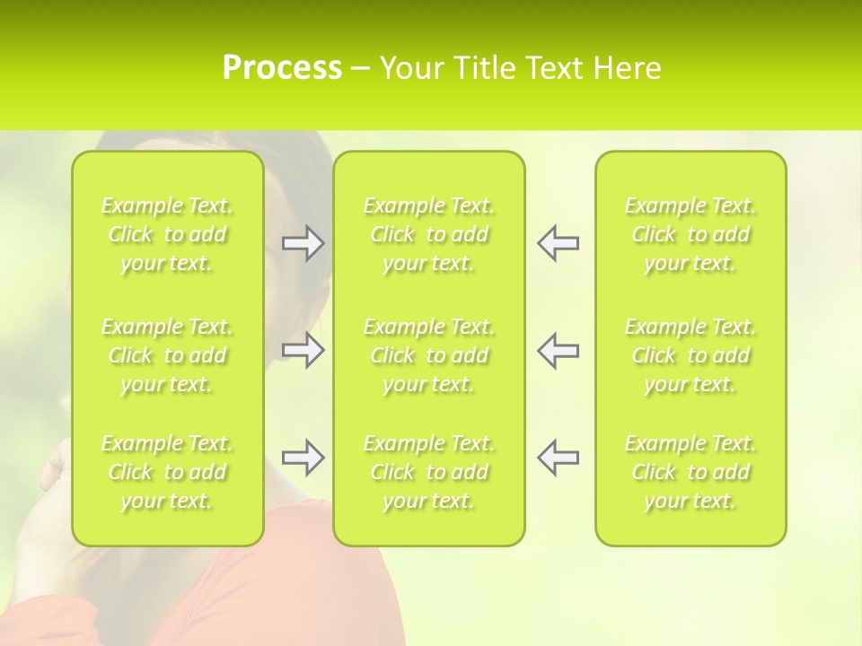 A Woman Is Smiling With Her Hand On Her Chin PowerPoint Template