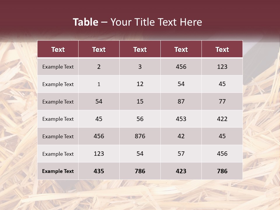 A Bottle Of Wine Sitting On Top Of Straw PowerPoint Template