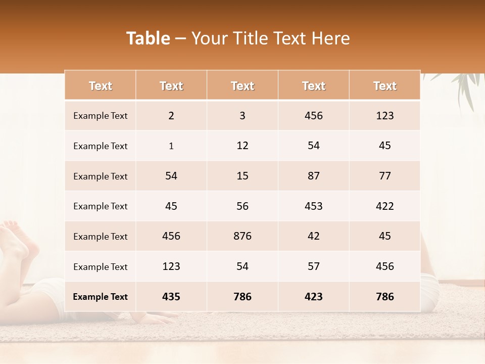 A Woman And A Child Are Doing Yoga PowerPoint Template