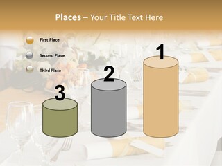 A Table Set Up For A Formal Event PowerPoint Template