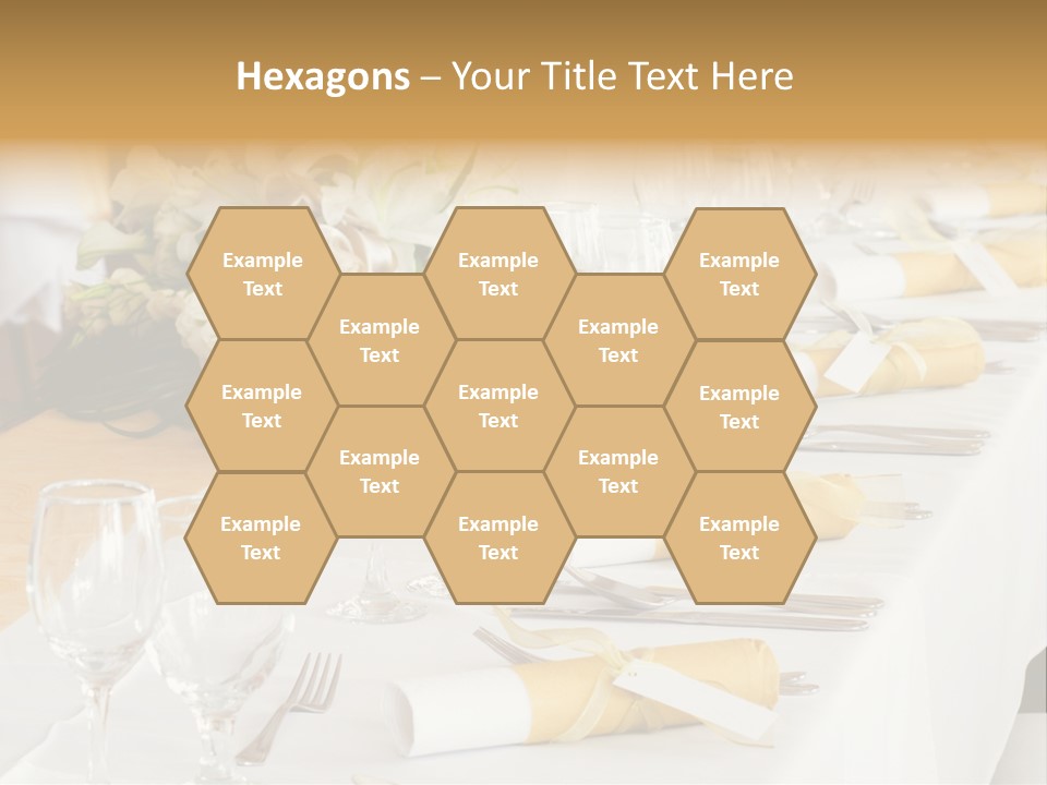 A Table Set Up For A Formal Event PowerPoint Template