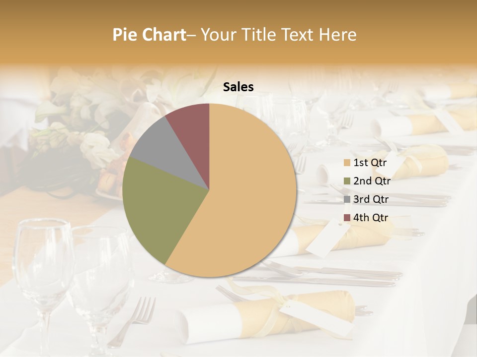 A Table Set Up For A Formal Event PowerPoint Template