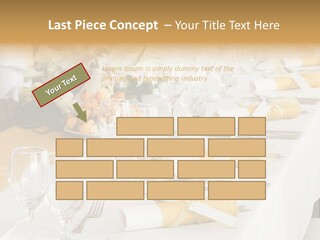 A Table Set Up For A Formal Event PowerPoint Template