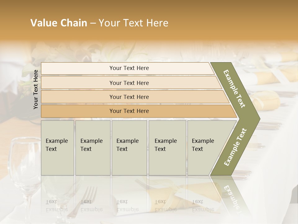 A Table Set Up For A Formal Event PowerPoint Template