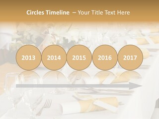 A Table Set Up For A Formal Event PowerPoint Template