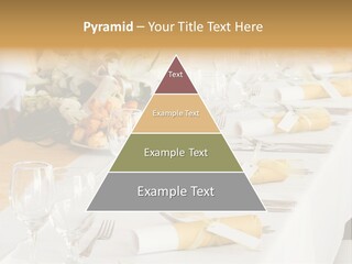 A Table Set Up For A Formal Event PowerPoint Template