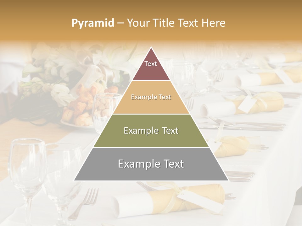 A Table Set Up For A Formal Event PowerPoint Template