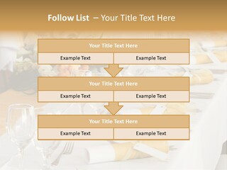 A Table Set Up For A Formal Event PowerPoint Template