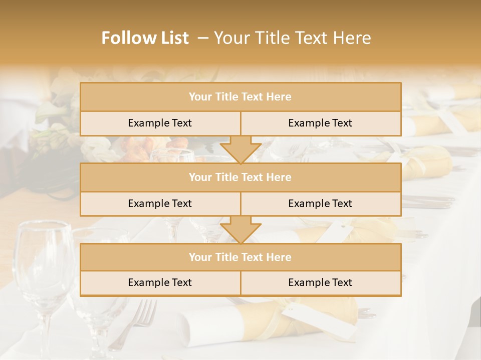 A Table Set Up For A Formal Event PowerPoint Template
