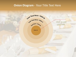 A Table Set Up For A Formal Event PowerPoint Template