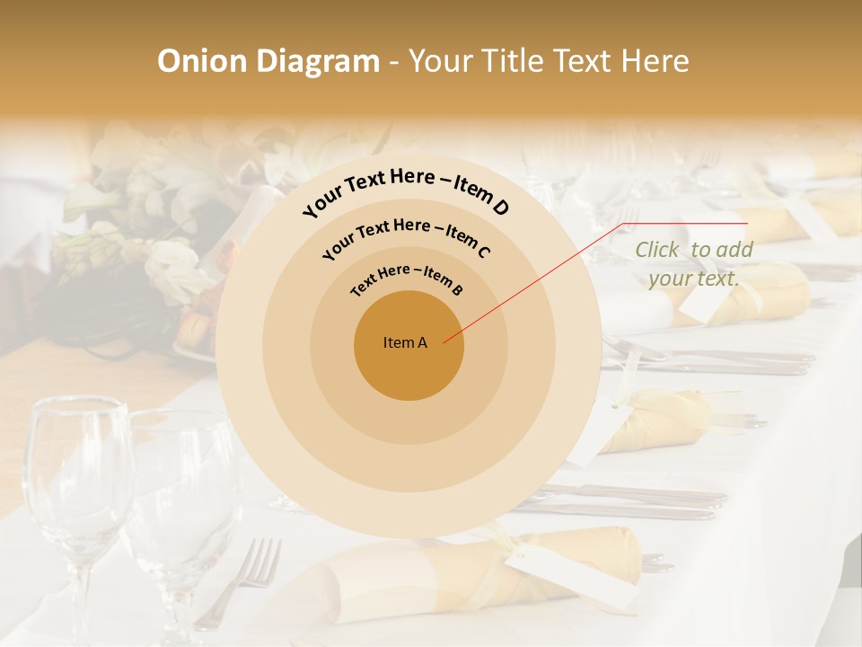 A Table Set Up For A Formal Event PowerPoint Template