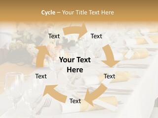 A Table Set Up For A Formal Event PowerPoint Template