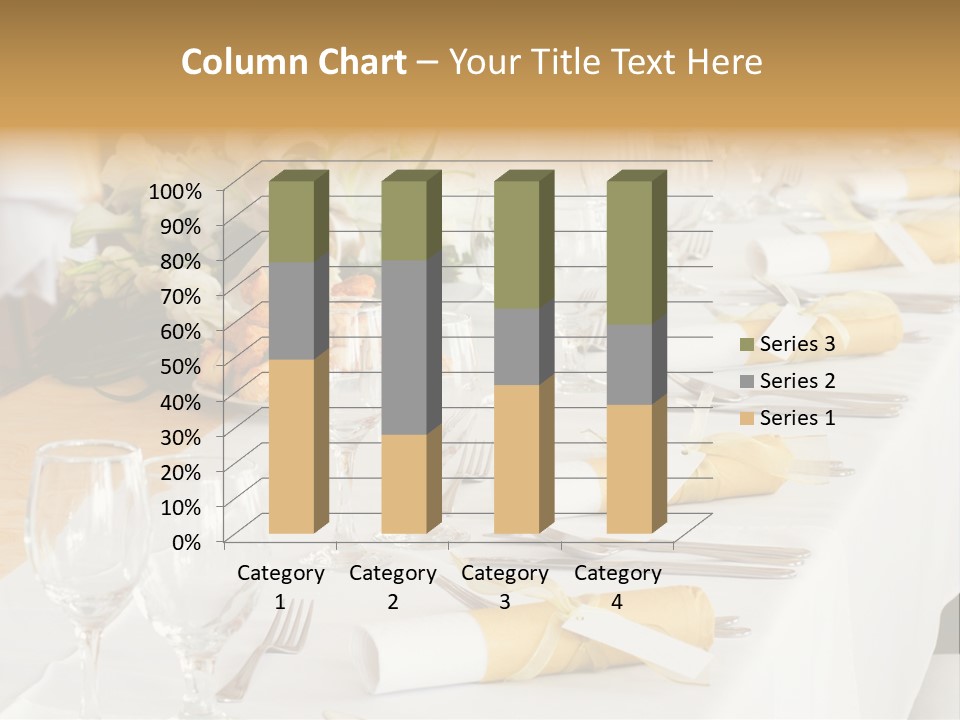 A Table Set Up For A Formal Event PowerPoint Template