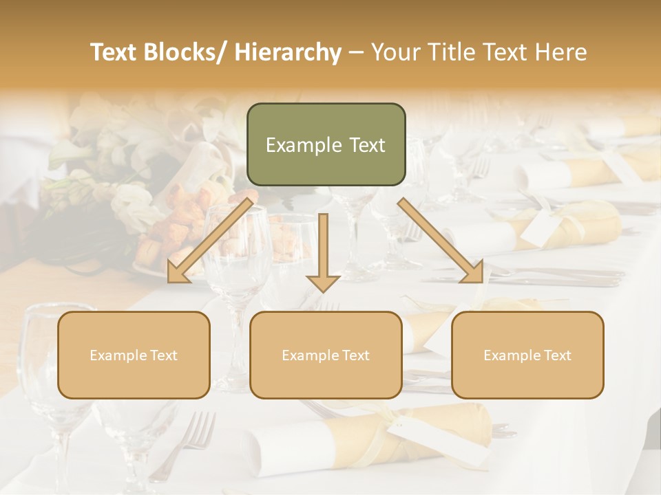 A Table Set Up For A Formal Event PowerPoint Template