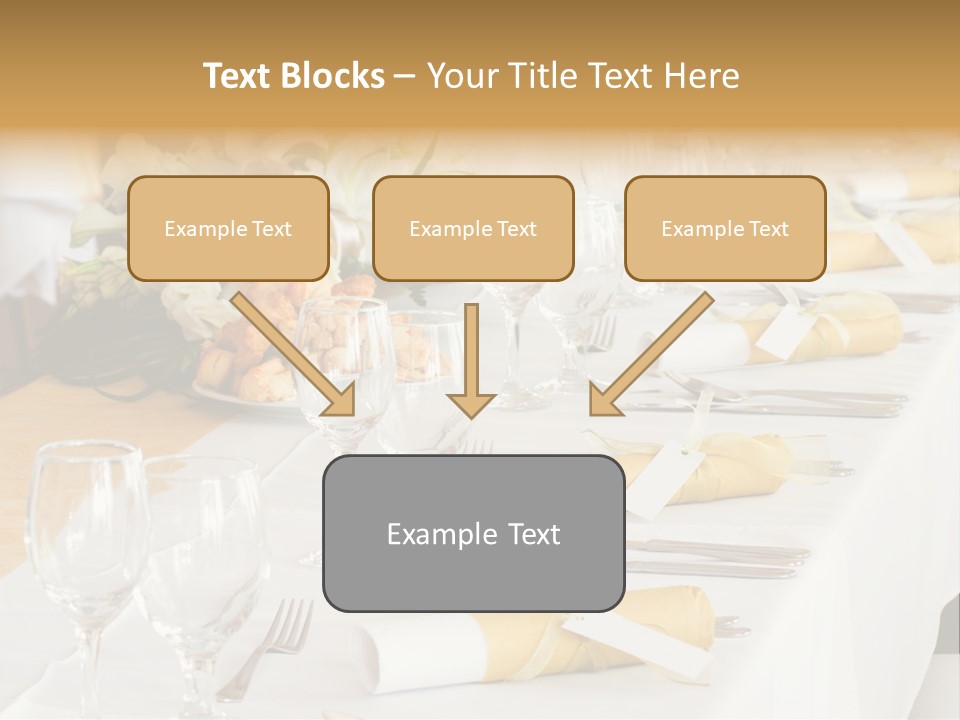 A Table Set Up For A Formal Event PowerPoint Template
