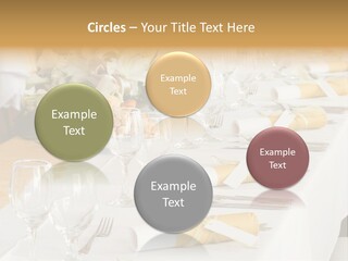 A Table Set Up For A Formal Event PowerPoint Template