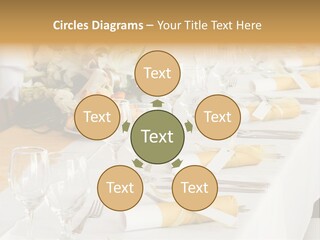 A Table Set Up For A Formal Event PowerPoint Template