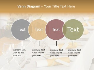 A Table Set Up For A Formal Event PowerPoint Template