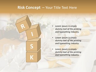 A Table Set Up For A Formal Event PowerPoint Template