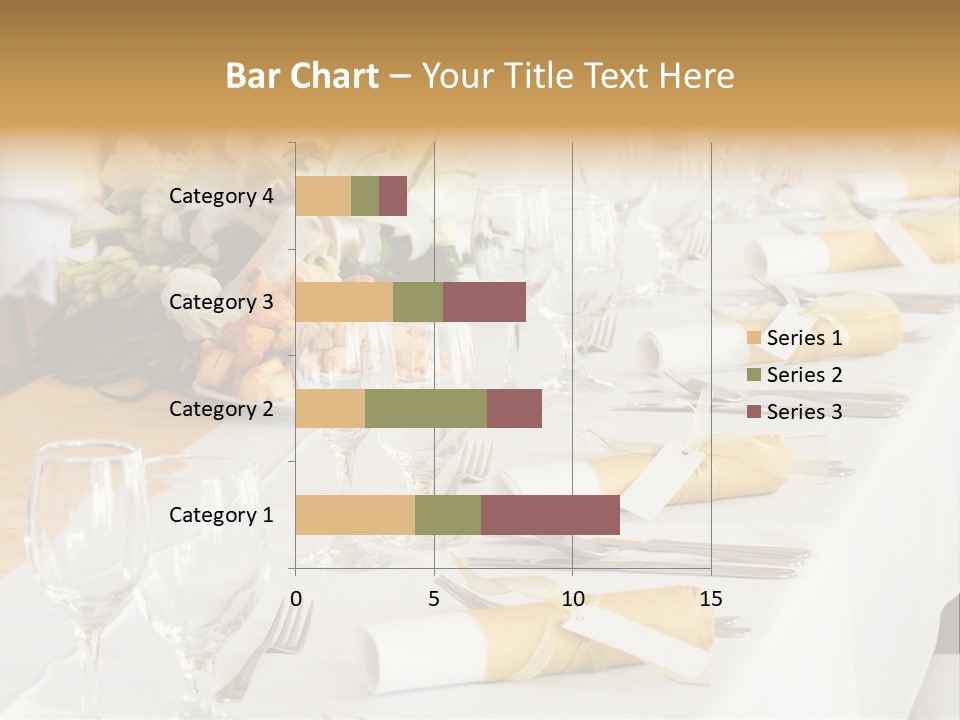 A Table Set Up For A Formal Event PowerPoint Template