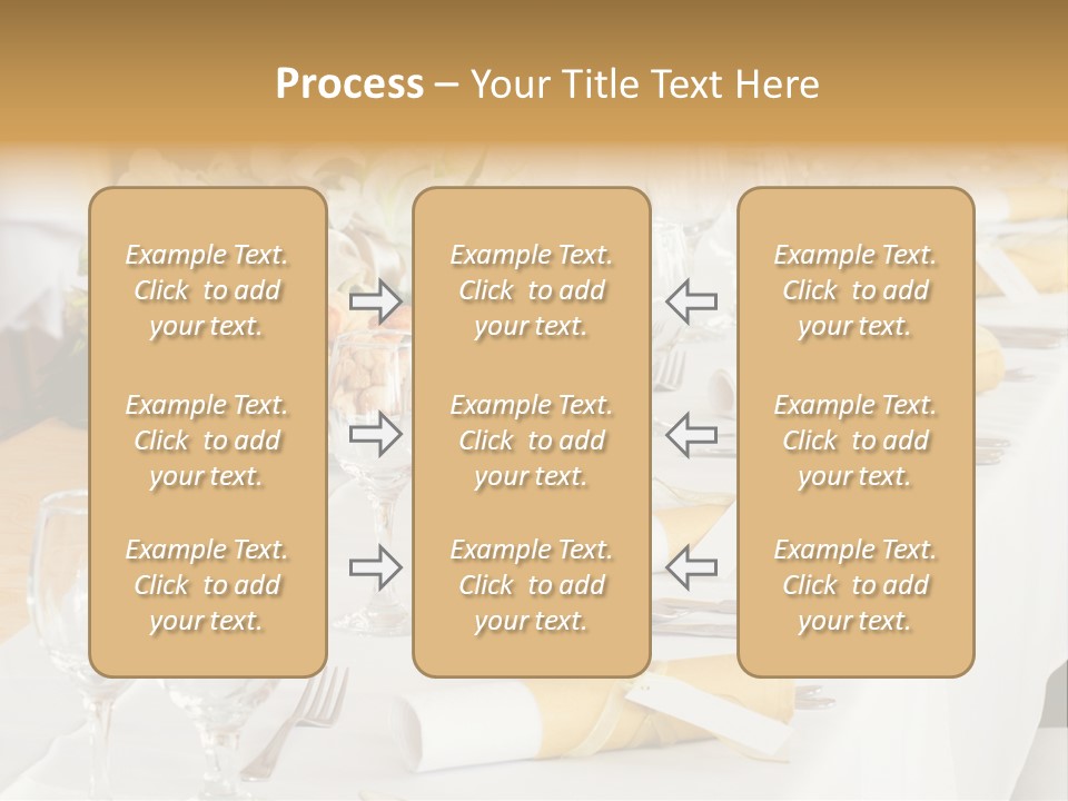 A Table Set Up For A Formal Event PowerPoint Template