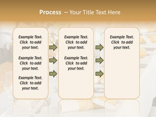 A Table Set Up For A Formal Event PowerPoint Template