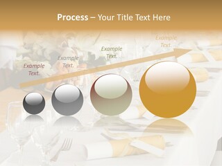 A Table Set Up For A Formal Event PowerPoint Template