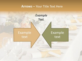 A Table Set Up For A Formal Event PowerPoint Template