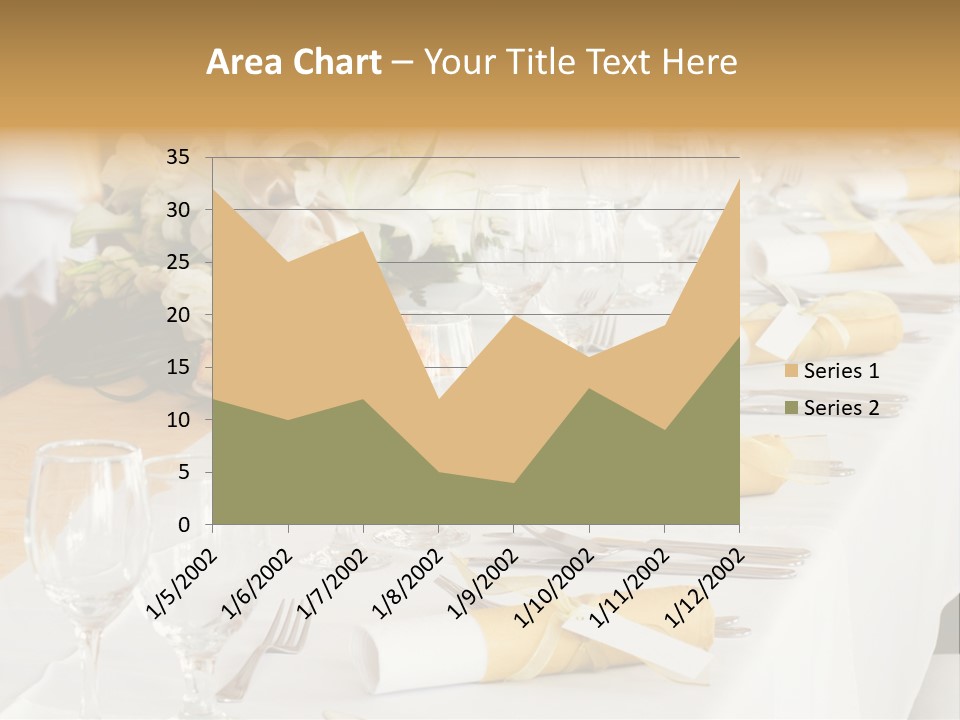 A Table Set Up For A Formal Event PowerPoint Template