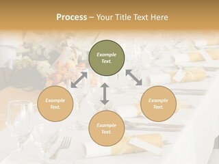A Table Set Up For A Formal Event PowerPoint Template