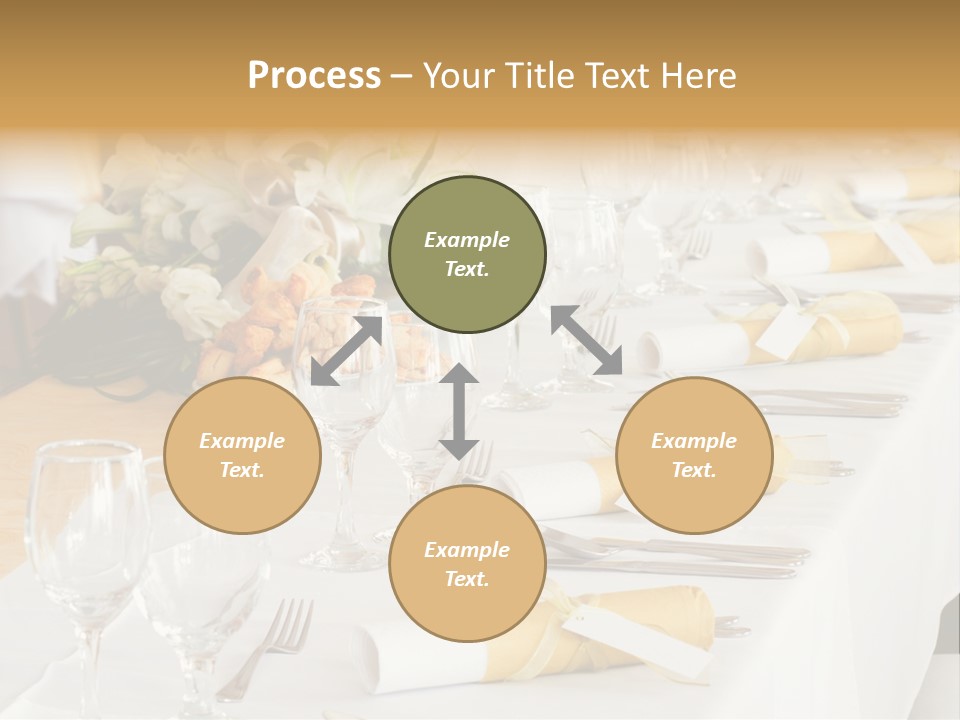 A Table Set Up For A Formal Event PowerPoint Template