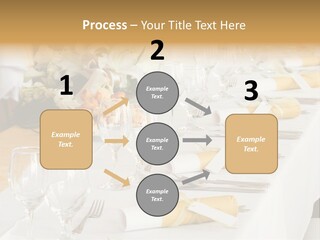 A Table Set Up For A Formal Event PowerPoint Template