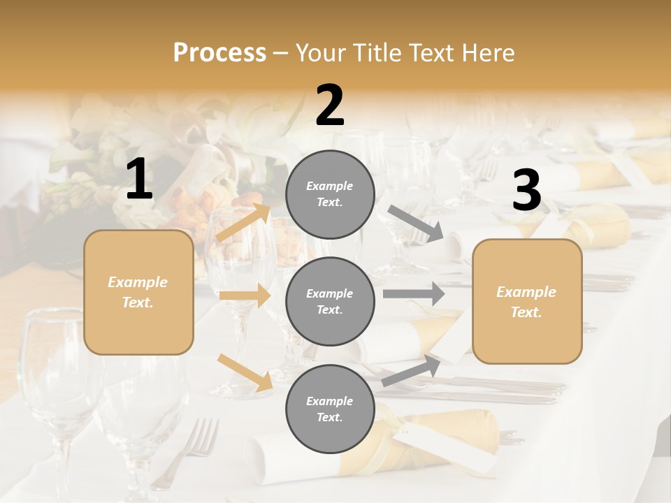 A Table Set Up For A Formal Event PowerPoint Template