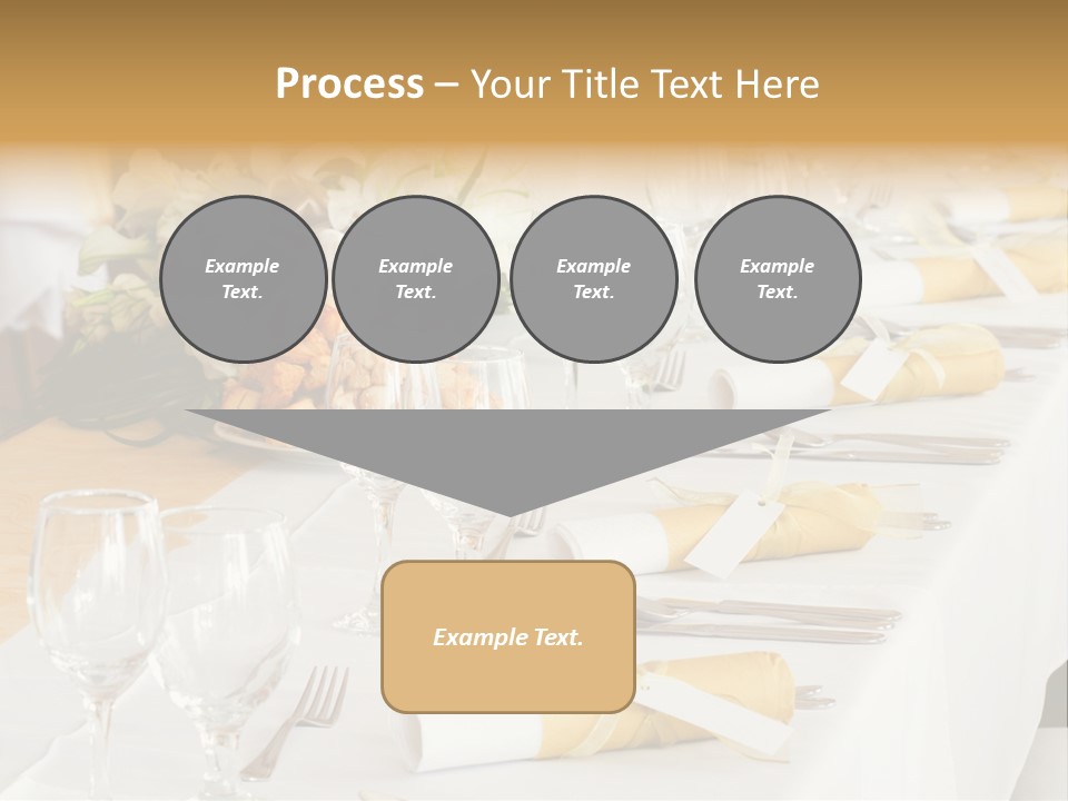 A Table Set Up For A Formal Event PowerPoint Template