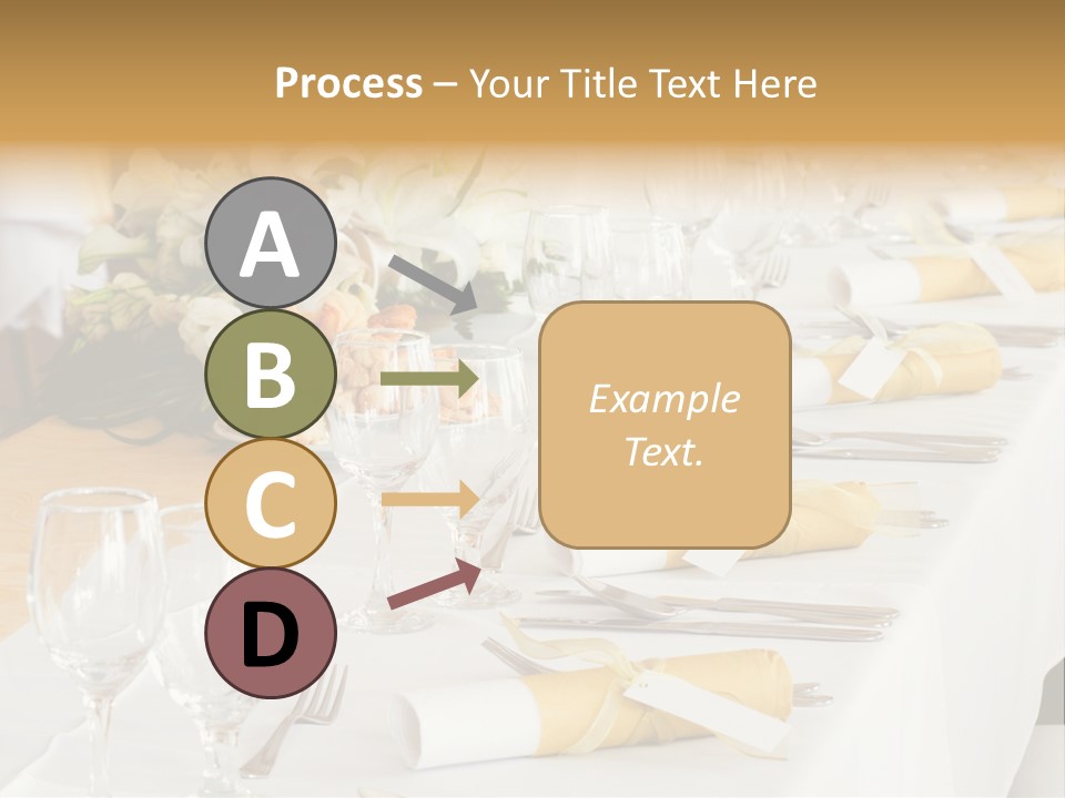 A Table Set Up For A Formal Event PowerPoint Template