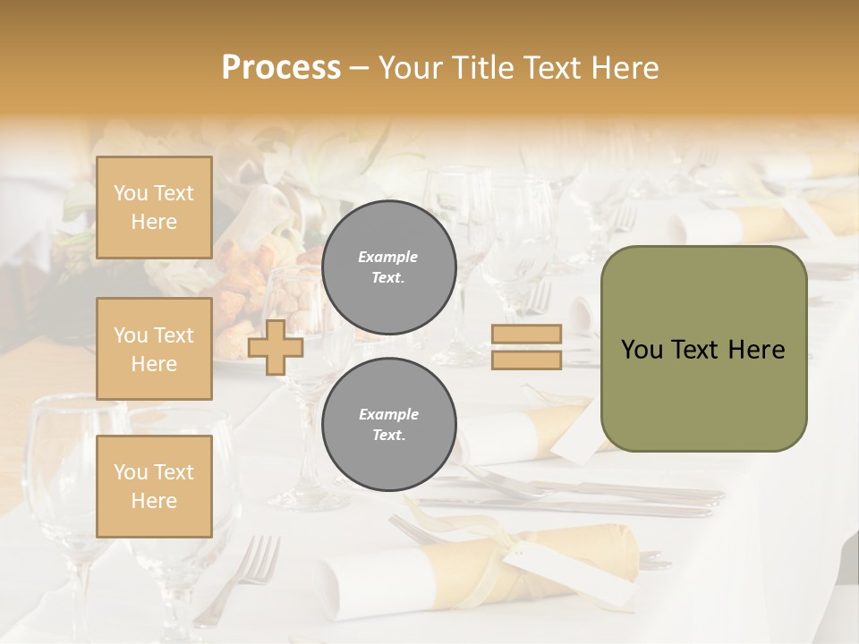 A Table Set Up For A Formal Event PowerPoint Template