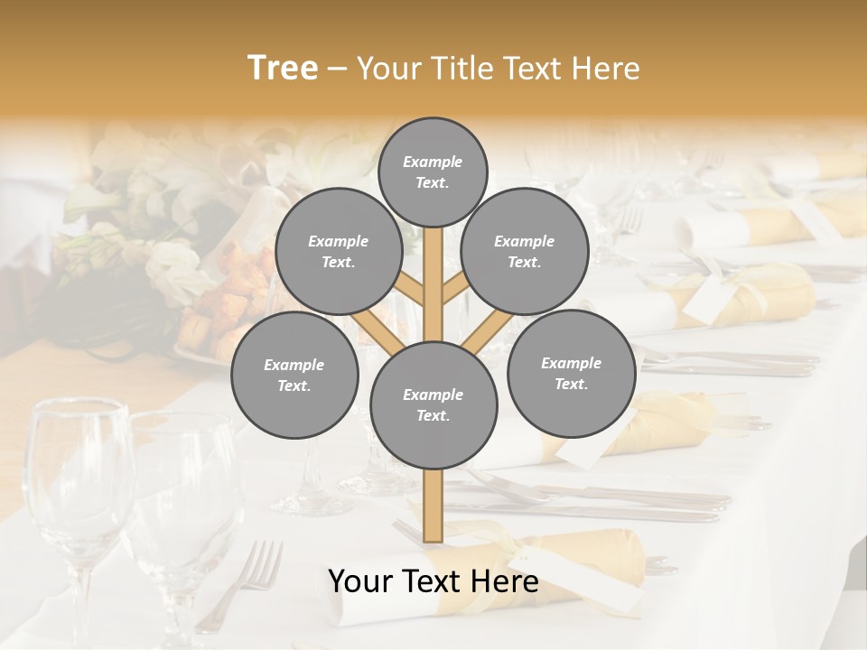 A Table Set Up For A Formal Event PowerPoint Template