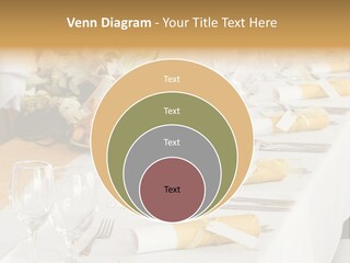 A Table Set Up For A Formal Event PowerPoint Template