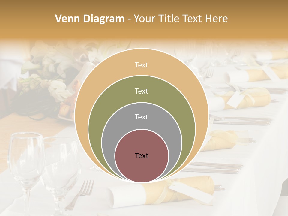 A Table Set Up For A Formal Event PowerPoint Template