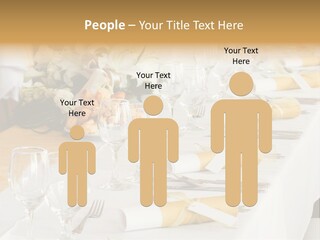 A Table Set Up For A Formal Event PowerPoint Template
