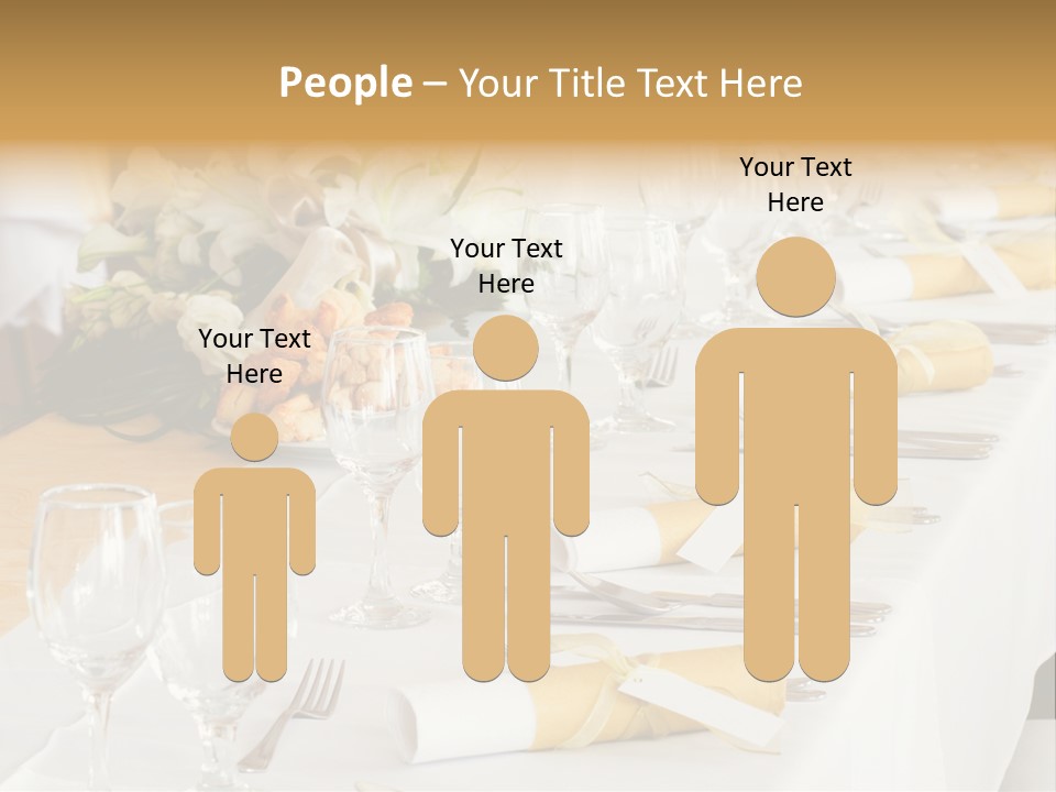 A Table Set Up For A Formal Event PowerPoint Template